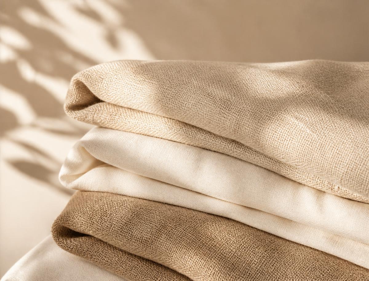 Soft neutral Solo Body everyday pieces folded in warm daylight